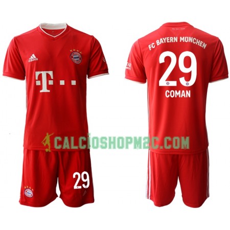 Bayern Monaco Kingsley Coman 29 Bambino Maglia Prima 2020/2021 Manica Corta (+ Pantaloncini)